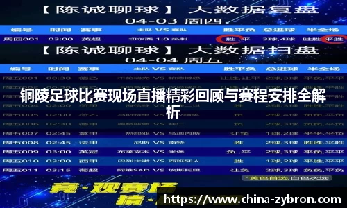 铜陵足球比赛现场直播精彩回顾与赛程安排全解析